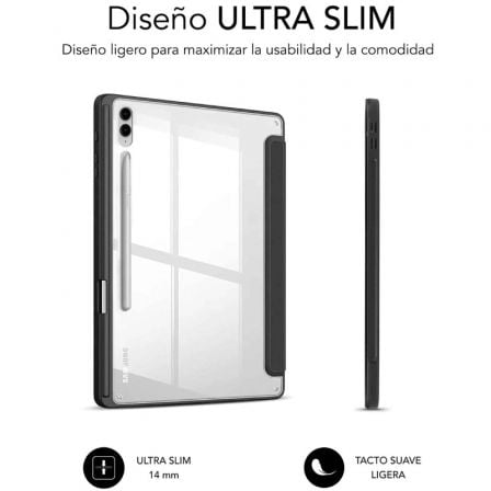 Funda Subblim Clear Shock para Tablet Samsung S9+/ FE 12.4'/ Negra Funda Subblim Clear Shock para Tablet Samsung S9+/ FE 12.4'/ Negra
