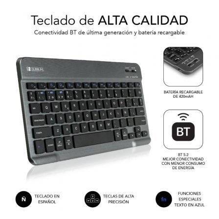 Funda con Teclado Subblim KeyTab Pro BT para Tablets Samsung Galaxy A8 X200/205/ Negra Funda con Teclado Subblim KeyTab Pro BT para Tablets Samsung Galaxy A8 X200/205/ Negra
