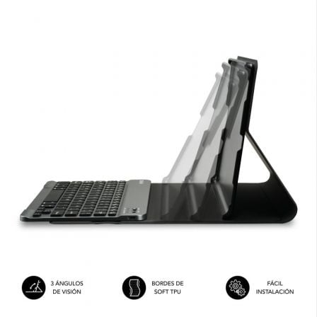 Funda con Teclado Subblim KeyTab Pro BT para Tablets Samsung Galaxy A9+/ Negra Funda con Teclado Subblim KeyTab Pro BT para Tablets Samsung Galaxy A9+/ Negra