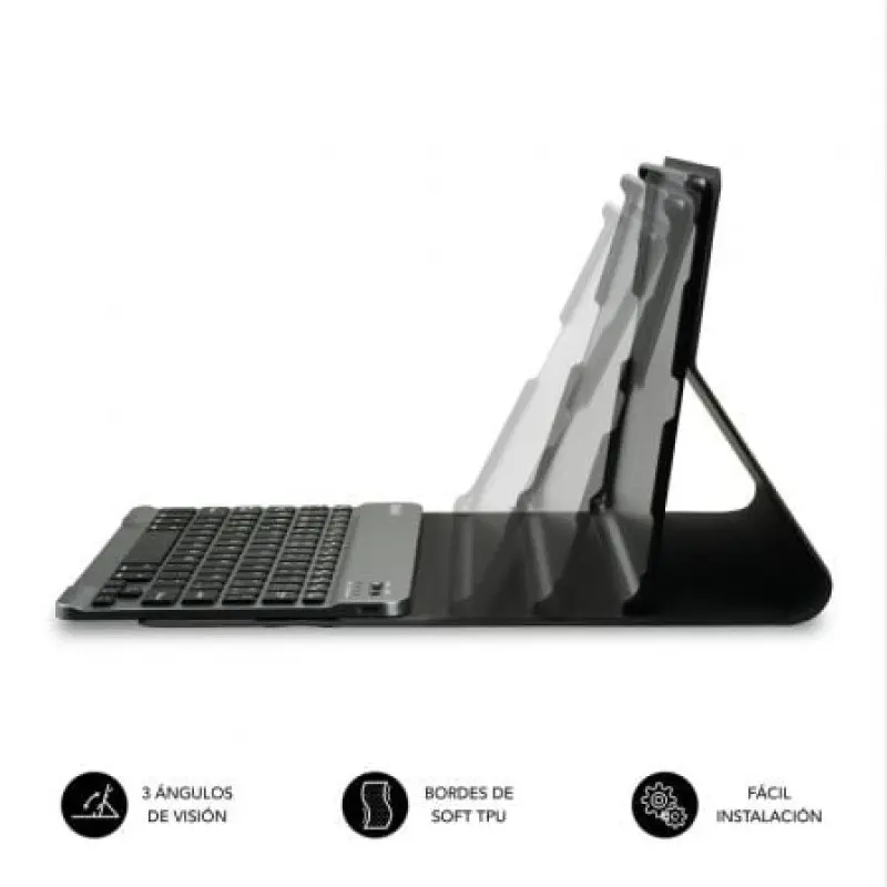 Funda con Teclado Subblim KeyTab Pro BT para Tablets Samsung Galaxy A9+/ Negra Funda con Teclado Subblim KeyTab Pro BT para Tablets Samsung Galaxy A9+/ Negra