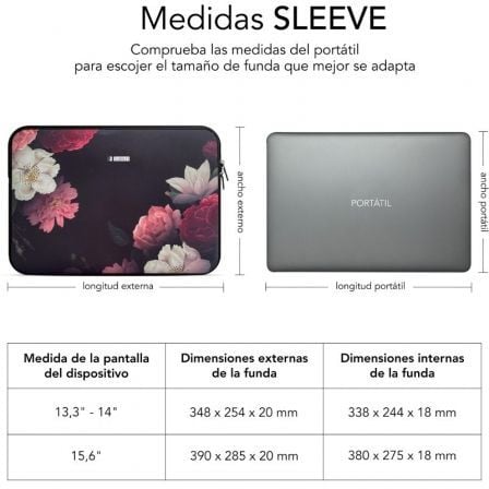 Funda Subblim Trendy Sleeve Neo Flowers para Portátiles hasta 15.6' Funda Subblim Trendy Sleeve Neo Flowers para Portátiles hasta 15.6'