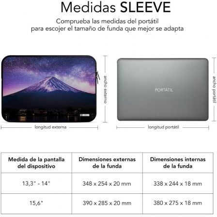 Funda Subblim Trendy Sleeve Neo Mountain para Portátiles hasta 15.6' Funda Subblim Trendy Sleeve Neo Mountain para Portátiles hasta 15.6'