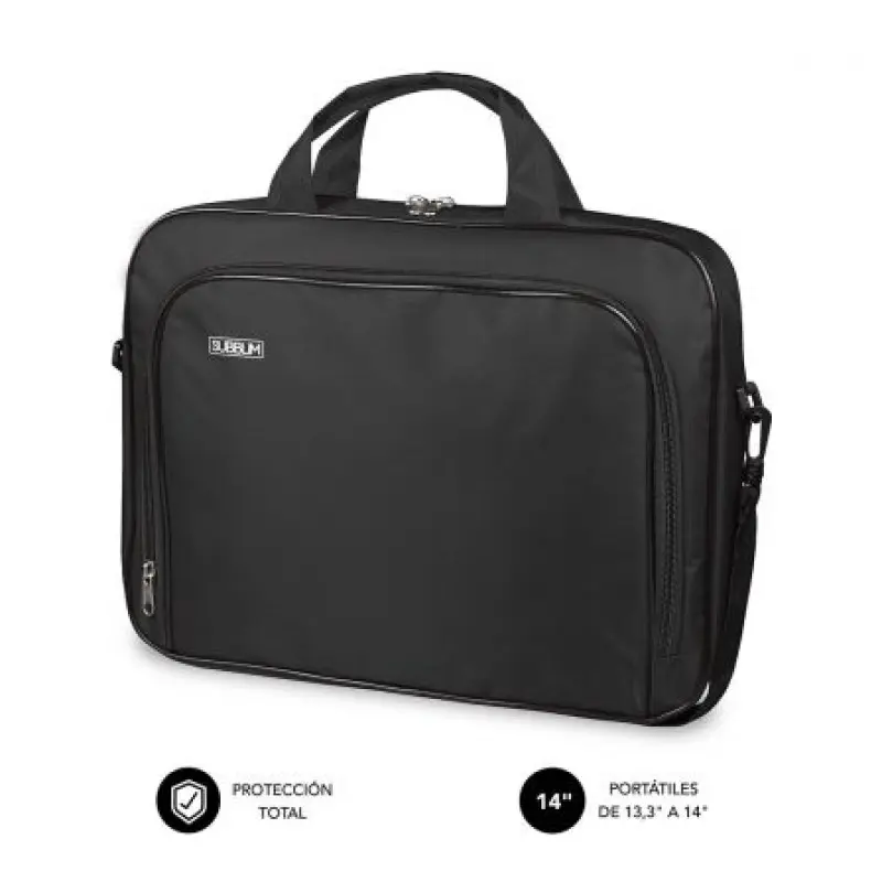 Maletín Subblim Oxford para Portátiles hasta 14'/ Negro Maletín Subblim Oxford para Portátiles hasta 14'/ Negro