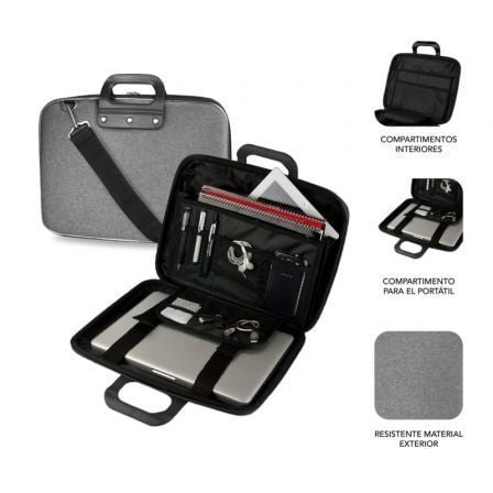 Maletín Subblim EVA Laptop Bag PL para Portátiles hasta 13.3'/ Cinta para Trolley/ Gris Maletín Subblim EVA Laptop Bag PL para Portátiles hasta 13.3'/ Cinta para Trolley/ Gris