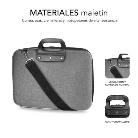 Maletín Subblim EVA Laptop Bag PL para Portátiles hasta 13.3'/ Cinta para Trolley/ Gris Maletín Subblim EVA Laptop Bag PL para Portátiles hasta 13.3'/ Cinta para Trolley/ Gris