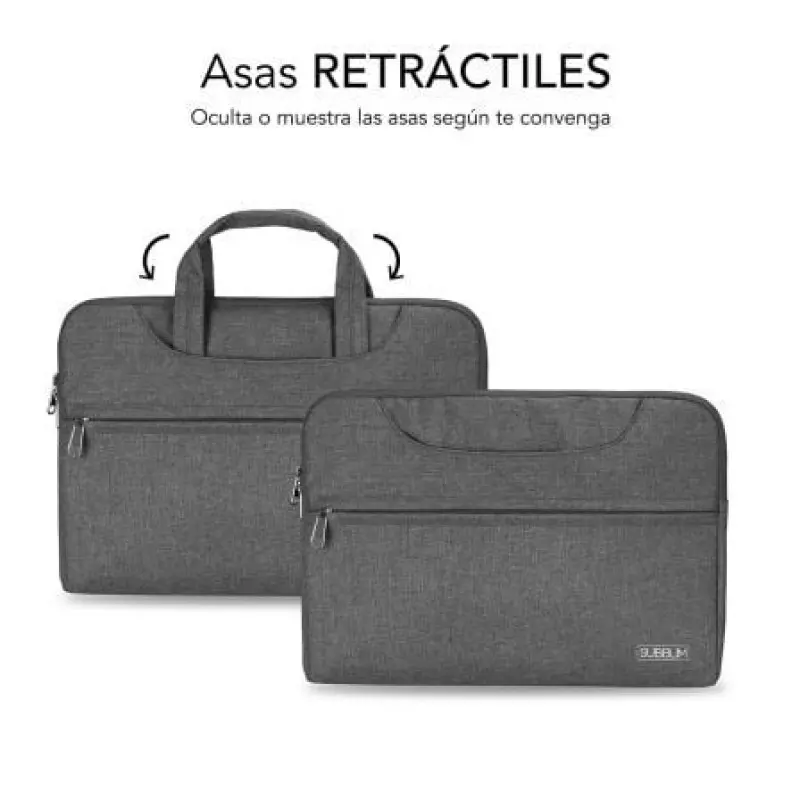 Maletín Subblim Business Laptop Sleeve para Portátiles hasta 15.6'/ Cinta para Trolley/ Gris Maletín Subblim Business Laptop Sleeve para Portátiles hasta 15.6'/ Cinta para Trolley/ Gris