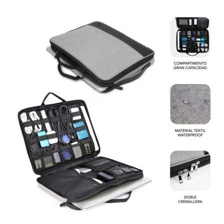 Maletín Subblim Advance Laptop Sleeve para Portátiles hasta 14'/ Gris Maletín Subblim Advance Laptop Sleeve para Portátiles hasta 14'/ Gris
