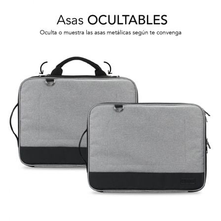 Maletín Subblim Advance Laptop Sleeve para Portátiles hasta 15.6'/ Gris Maletín Subblim Advance Laptop Sleeve para Portátiles hasta 15.6'/ Gris