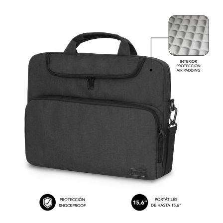 Maletín Subblim Air Padding para Portátiles hasta 15.6'/ Gris Oscuro Maletín Subblim Air Padding para Portátiles hasta 15.6'/ Gris Oscuro