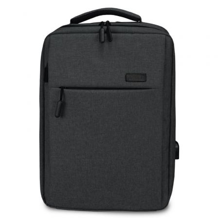 Mochila Subblim Traveller Airpadding Backpack para Portátiles hasta 15.6'/ Puerto USB/ Gris Mochila Subblim Traveller Airpadding Backpack para Portátiles hasta 15.6'/ Puerto USB/ Gris