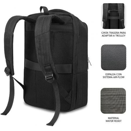 Mochila Subblim Business V2 AP Backpack para Portátiles hasta 15.6'/ Puerto USB/ Negra Mochila Subblim Business V2 AP Backpack para Portátiles hasta 15.6'/ Puerto USB/ Negra