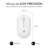 Ratón Inalámbrico Subblim Business Plus Silencioso/ Hasta 1200 DPI/ Blanco Ratón Inalámbrico Subblim Business Plus Silencioso/ Hasta 1200 DPI/ Blanco