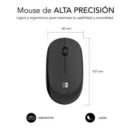 Ratón Inalámbrico Subblim Business Plus Silencioso/ Hasta 1200 DPI Ratón Inalámbrico Subblim Business Plus Silencioso/ Hasta 1200 DPI