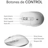 Ratón Ergonómico Inalámbrico por Bluetooth/ 2.4GHz Subblim Curve Ergo Dual Battery/ Batería recargable/ Hasta 1600 DPI/ Blanco Ratón Ergonómico Inalámbrico por Bluetooth/ 2.4GHz Subblim Curve Ergo Dual Battery/ Batería recargable/ Hasta 1600 DPI/ Blanco