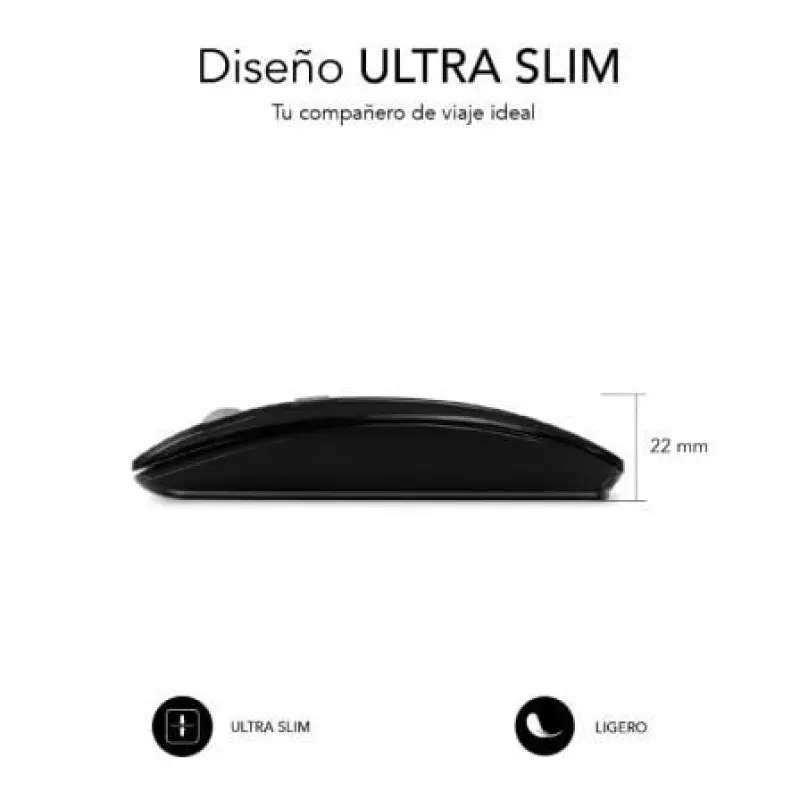Ratón Inalámbrico por Bluetooth Subblim Dual Flat/ Batería recargable/ Hasta 1600 DPI Ratón Inalámbrico por Bluetooth Subblim Dual Flat/ Batería recargable/ Hasta 1600 DPI