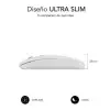 Ratón Inalámbrico por Bluetooth Subblim Dual Flat/ Batería recargable/ Hasta 1600 DPI/ Blanco