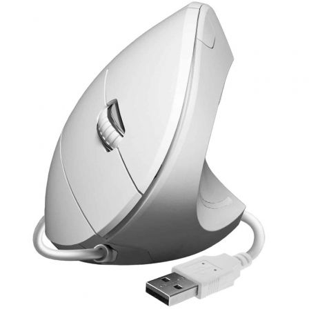 Ratón Ergonómico Subblim Glide Vertical Ergo Wired/ Hasta 1600 DPI/ Blanco Ratón Ergonómico Subblim Glide Vertical Ergo Wired/ Hasta 1600 DPI/ Blanco