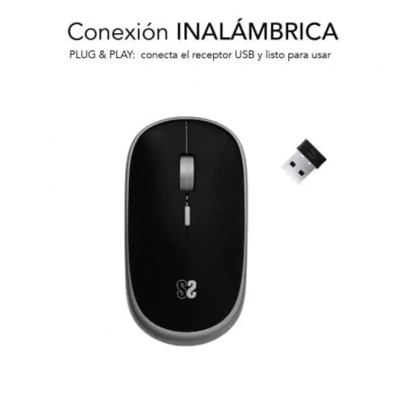 Ratón Mini Inalámbrico Subblim Wireless Mini/ Hasta 1600 DPI/ Gris Espacial Ratón Mini Inalámbrico Subblim Wireless Mini/ Hasta 1600 DPI/ Gris Espacial