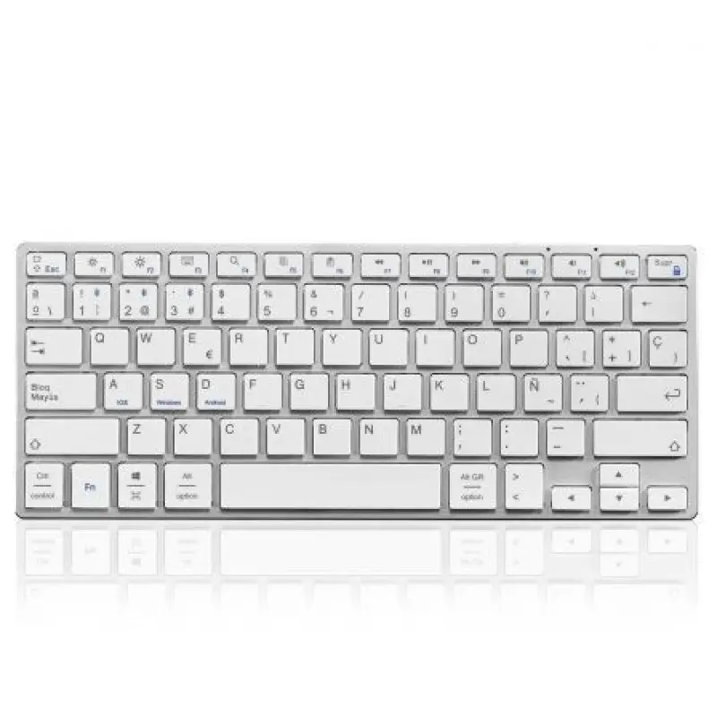 Teclado Compacto Inalámbrico por Bluetooth Subblim Advance Compact/ Plata Teclado Compacto Inalámbrico por Bluetooth Subblim Advance Compact/ Plata