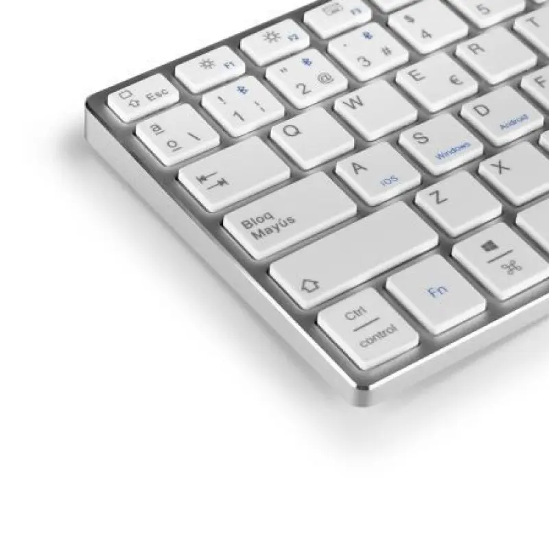 Teclado Compacto Inalámbrico por Bluetooth Subblim Advance Compact/ Plata Teclado Compacto Inalámbrico por Bluetooth Subblim Advance Compact/ Plata