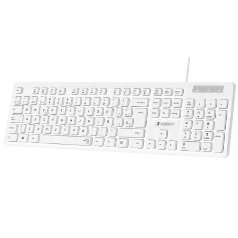 Teclado Subblim Business Slim Silencioso/ Blanco Teclado Subblim Business Slim Silencioso/ Blanco