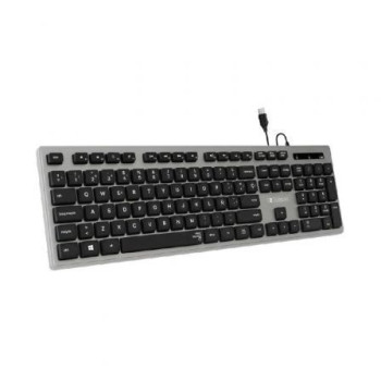Teclado Subblim Wired Ergo Keys Silent Flat HQ/ Gris Teclado Subblim Wired Ergo Keys Silent Flat HQ/ Gris