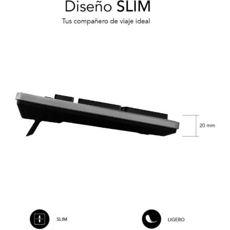 Teclado Subblim Wired Ergo Keys Silent Flat HQ/ Gris Teclado Subblim Wired Ergo Keys Silent Flat HQ/ Gris