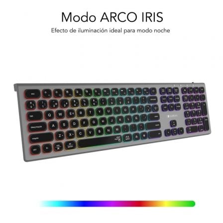 Teclado Inalámbrico Subblim Master/ Gris y Negro Teclado Inalámbrico Subblim Master/ Gris y Negro