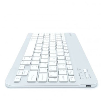 Teclado Compacto Inalámbrico por Bluetooth Subblim Smart/ Plata Teclado Compacto Inalámbrico por Bluetooth Subblim Smart/ Plata