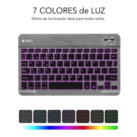 Teclado Compacto Inalámbrico por Bluetooth Subblim Smart Backlit/ Gris Teclado Compacto Inalámbrico por Bluetooth Subblim Smart Backlit/ Gris