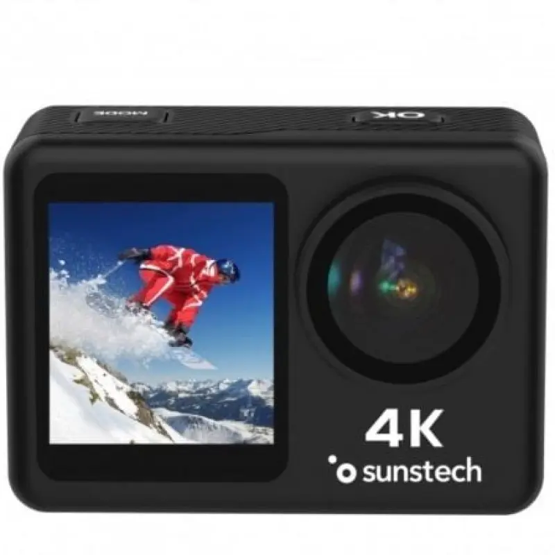 Cámara Digital Deportiva Sunstech Adventure 4K/ 16MP/ Ángulo de visión 170º/ Negra Cámara Digital Deportiva Sunstech Adventure 4K/ 16MP/ Ángulo de visión 170º/ Negra