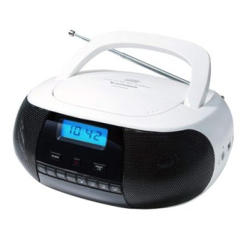 Radio CD Sunstech CRUSM400WT/ Blanca Radio CD Sunstech CRUSM400WT/ Blanca
