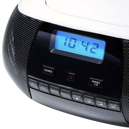 Radio CD Sunstech CRUSM400WT/ Blanca Radio CD Sunstech CRUSM400WT/ Blanca