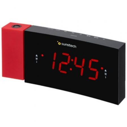 Despertador Sunstech FRDP3/ Radio FM/ Rojo Despertador Sunstech FRDP3/ Radio FM/ Rojo