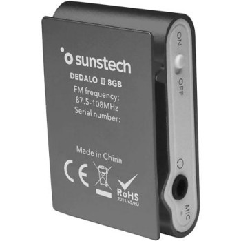 Reproductor MP3 Sunstech Dedalo III/ 8GB/ Radio FM/ Gris Reproductor MP3 Sunstech Dedalo III/ 8GB/ Radio FM/ Gris