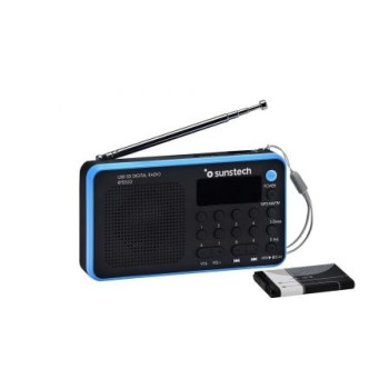 Radio Portátil Sunstech RPDS32BL/ Negra y Azul Radio Portátil Sunstech RPDS32BL/ Negra y Azul