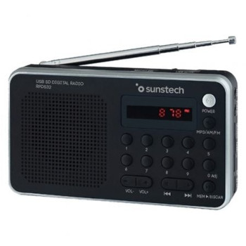 Radio Portátil Sunstech RPD32SL/ Plata Radio Portátil Sunstech RPD32SL/ Plata
