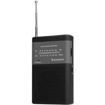 Radio Portátil Sunstech RPS42BLISBK/ Negra Radio Portátil Sunstech RPS42BLISBK/ Negra