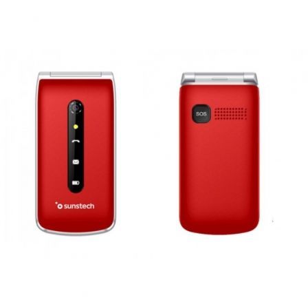 Teléfono Móvil Sunstech CELT18RD/ Rojo Teléfono Móvil Sunstech CELT18RD/ Rojo