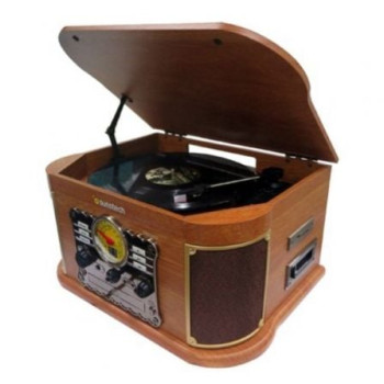 Tocadiscos Sunstech PXRC52CD/ Bluetooth/ Radio FM/ Cassette/ Conversor a MP3 Tocadiscos Sunstech PXRC52CD/ Bluetooth/ Radio FM/ Cassette/ Conversor a MP3
