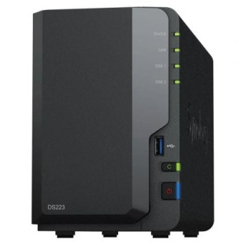 NAS Synology Diskstation DS223/ 2 Bahías 3.5'- 2.5'/ 2GB DDR4/ Formato Torre NAS Synology Diskstation DS223/ 2 Bahías 3.5'- 2.5'/ 2GB DDR4/ Formato Torre