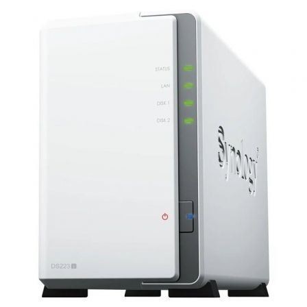NAS Synology Diskstation DS223J/ 2 Bahías 3.5'- 2.5'/ 1GB DDR4/ Formato Torre NAS Synology Diskstation DS223J/ 2 Bahías 3.5'- 2.5'/ 1GB DDR4/ Formato Torre