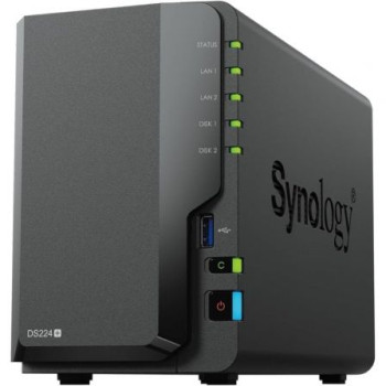 NAS Synology Diskstation DS224+/ 2 Bahías 3.5'- 2.5'/ 2GB DDR4/ Formato Torre NAS Synology Diskstation DS224+/ 2 Bahías 3.5'- 2.5'/ 2GB DDR4/ Formato Torre