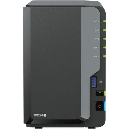NAS Synology Diskstation DS224+/ 2 Bahías 3.5'- 2.5'/ 2GB DDR4/ Formato Torre NAS Synology Diskstation DS224+/ 2 Bahías 3.5'- 2.5'/ 2GB DDR4/ Formato Torre