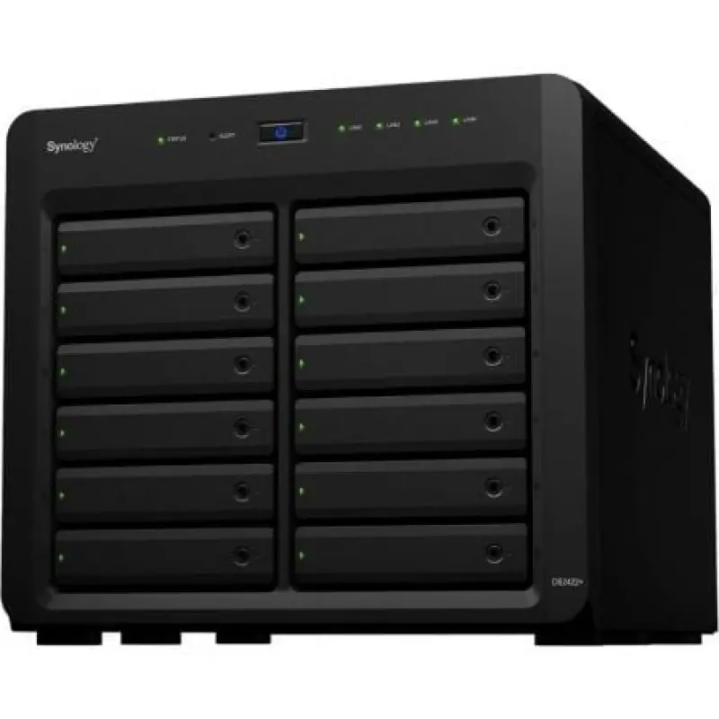 NAS Synology Diskstation DS2422+/ 12 Bahías 3.5'- 2.5'/ 4GB DDR4/ Formato Torre NAS Synology Diskstation DS2422+/ 12 Bahías 3.5'- 2.5'/ 4GB DDR4/ Formato Torre