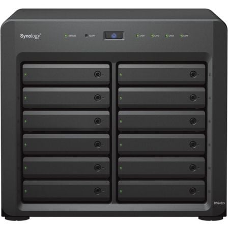NAS Synology Diskstation DS2422+/ 12 Bahías 3.5'- 2.5'/ 4GB DDR4/ Formato Torre NAS Synology Diskstation DS2422+/ 12 Bahías 3.5'- 2.5'/ 4GB DDR4/ Formato Torre
