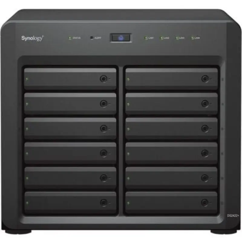 NAS Synology Diskstation DS2422+/ 12 Bahías 3.5'- 2.5'/ 4GB DDR4/ Formato Torre NAS Synology Diskstation DS2422+/ 12 Bahías 3.5'- 2.5'/ 4GB DDR4/ Formato Torre