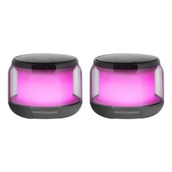 Altavoces con Bluetooth Mars Gaming MS-AURA/ 15W/ 2.0/ Negros Altavoces con Bluetooth Mars Gaming MS-AURA/ 15W/ 2.0/ Negros