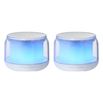 Altavoces con Bluetooth Mars Gaming MS-AURA/ 15W/ 2.0/ Blancos Altavoces con Bluetooth Mars Gaming MS-AURA/ 15W/ 2.0/ Blancos