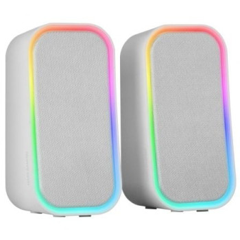 Altavoces con Bluetooth Mars Gaming MS-OM/ 20W/ 2.0/ Blanco Altavoces con Bluetooth Mars Gaming MS-OM/ 20W/ 2.0/ Blanco
